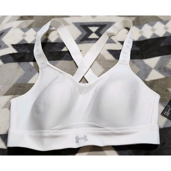 Under armour Other - Under Armour Sports Bra Size Small White Infinity High Bra